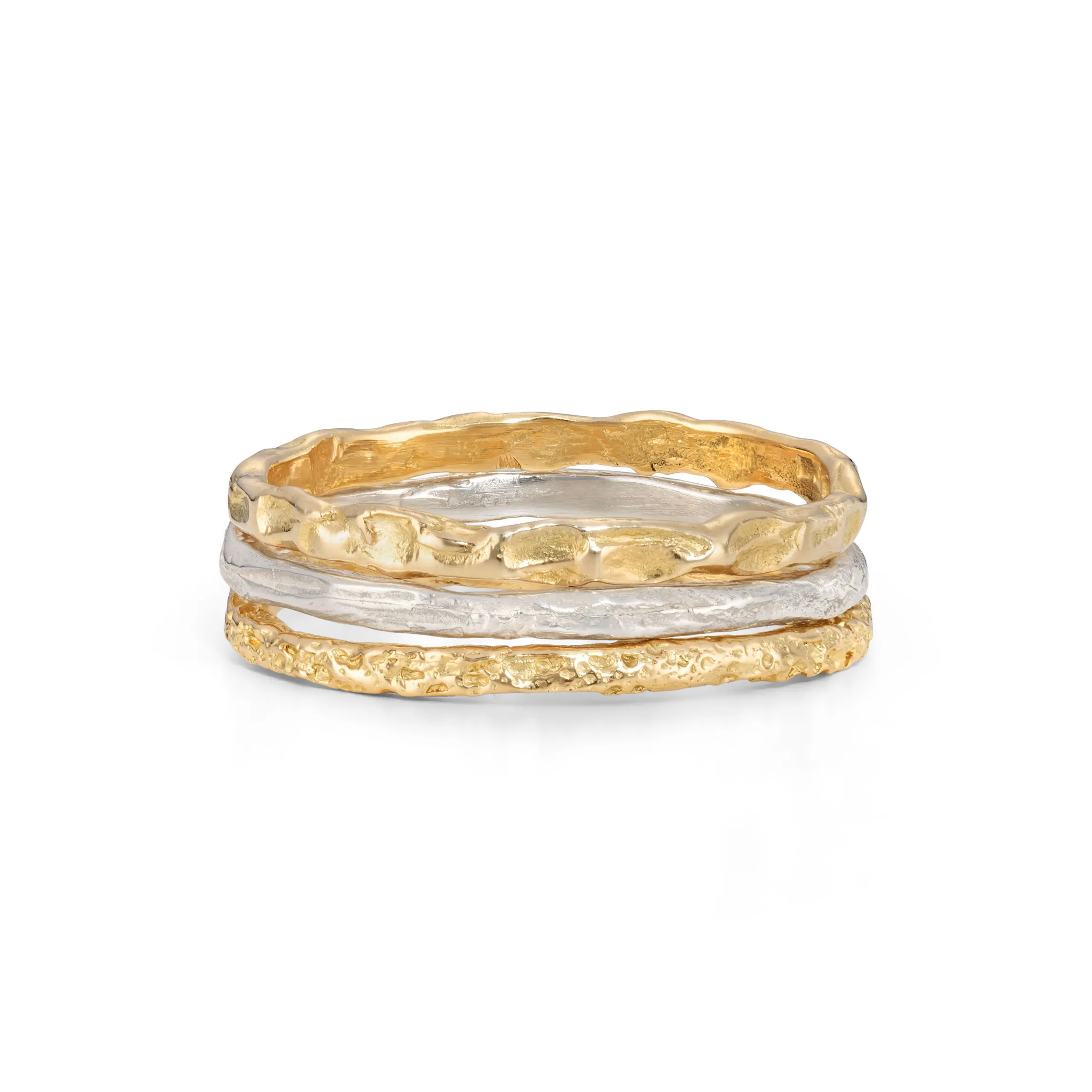 All Skinny Strata Ring Stack