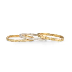 All Skinny Strata Ring Stack