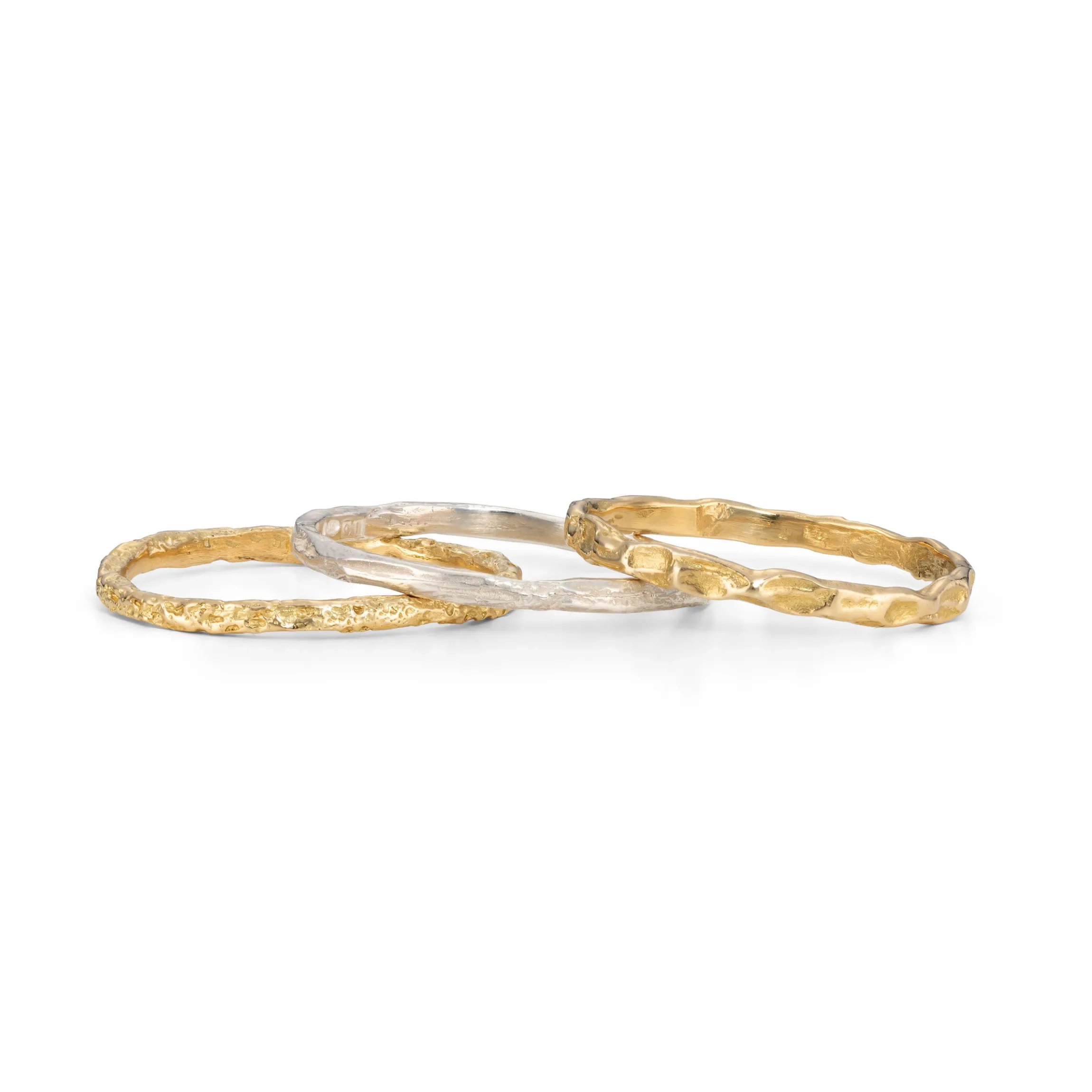 All Skinny Strata Ring Stack