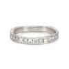 All White Channel Ring