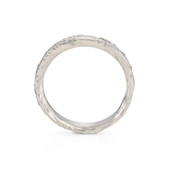 All White Channel Ring