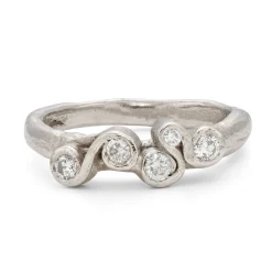 All White Corallina Ring
