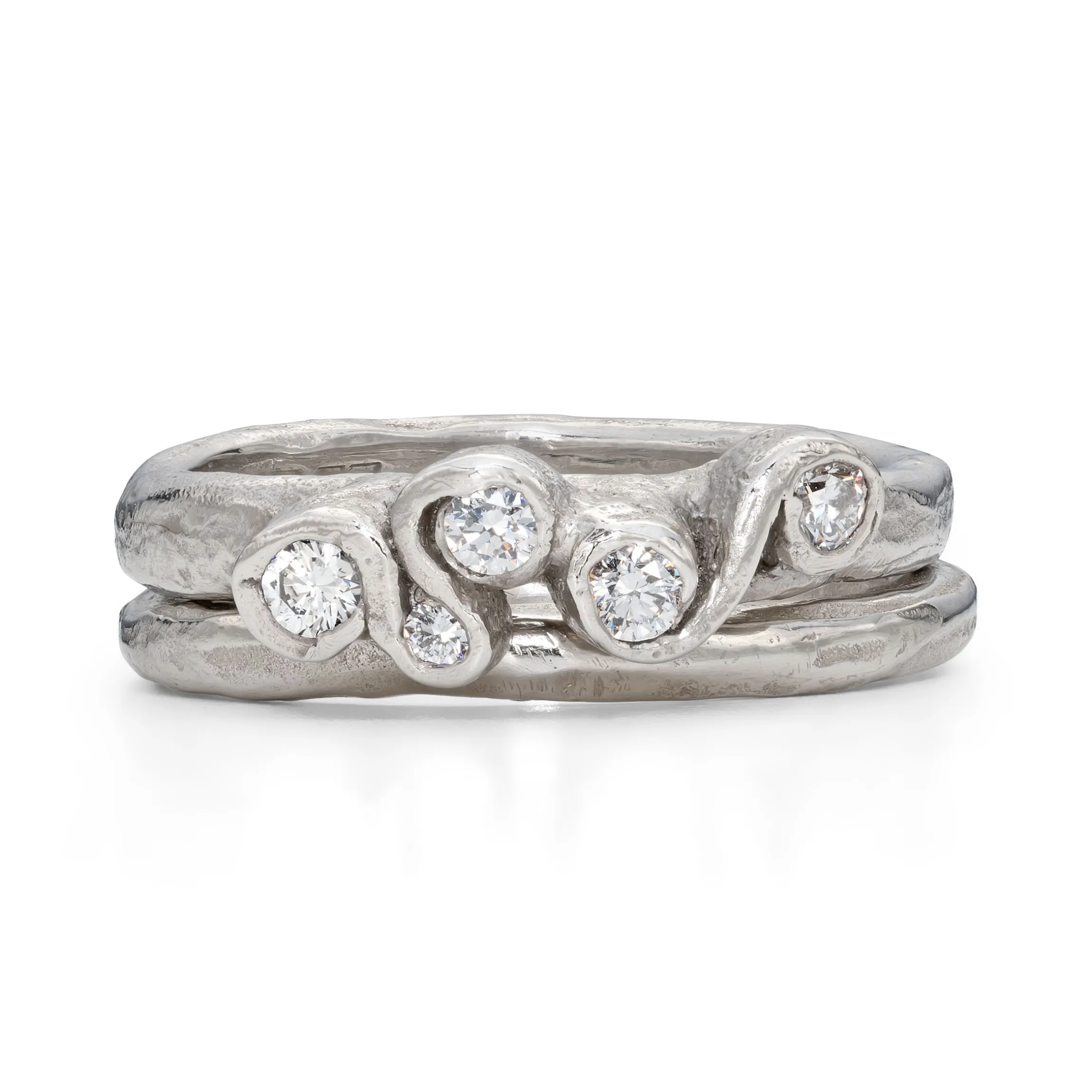 All White Corallina Ring