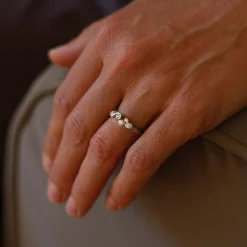 All White Corallina Ring