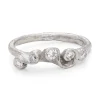 All White Palmata Ring