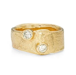 Bespoke Crested Rock Wrap Ring
