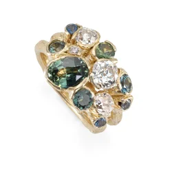 Bespoke Tidal Sapphire Ring Stack