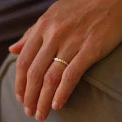 Bright White Channel Ring
