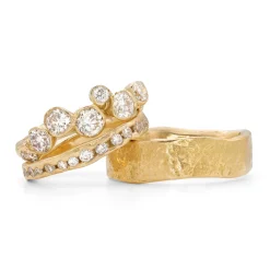 Bright White Channel Ring