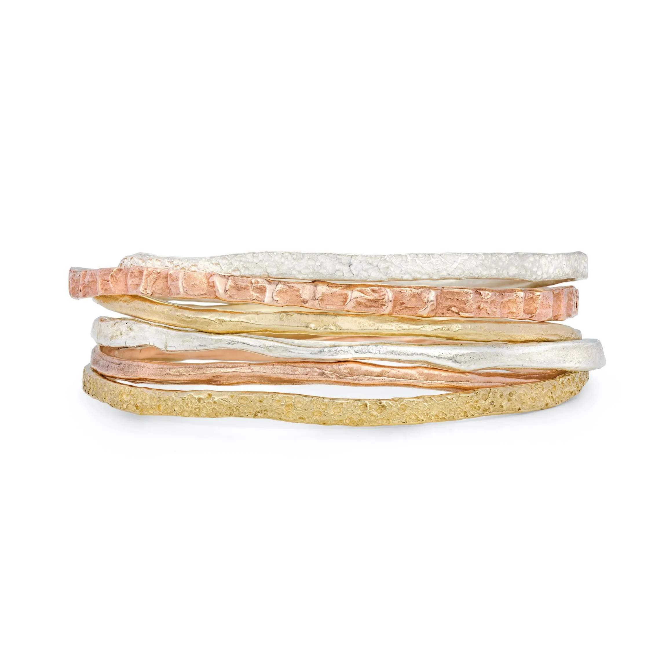 Cockle Bangle 9ct Rose Gold