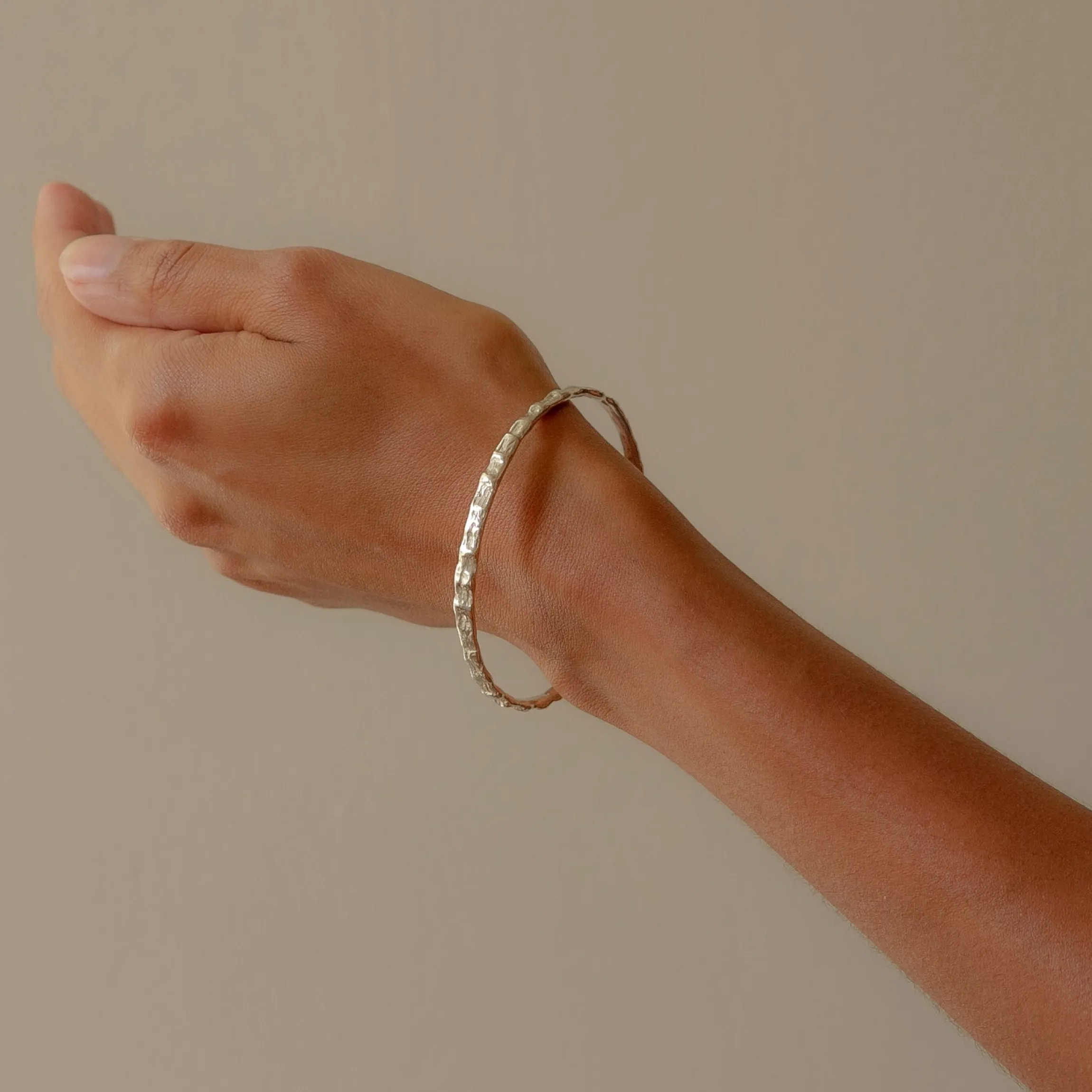 Cockle Fine Bangle Silver