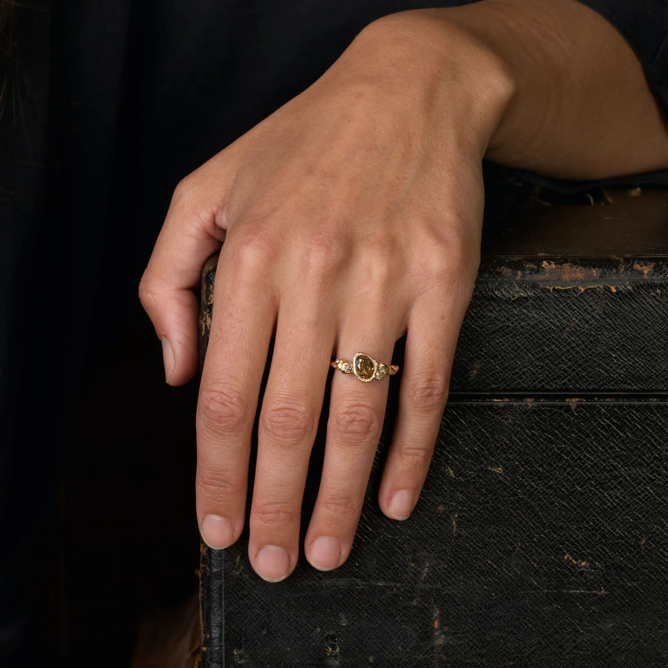 Cognac Diamond Adakite North Ring