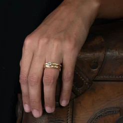 Craggy Rock Ring 18ct Gold