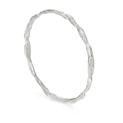 Craggy Silver Bangle