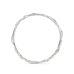 Craggy Silver Bangle