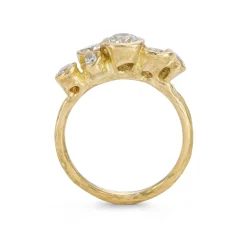 Crest White Diamond Nori Ring