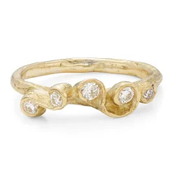 Crest White Palmata Ring