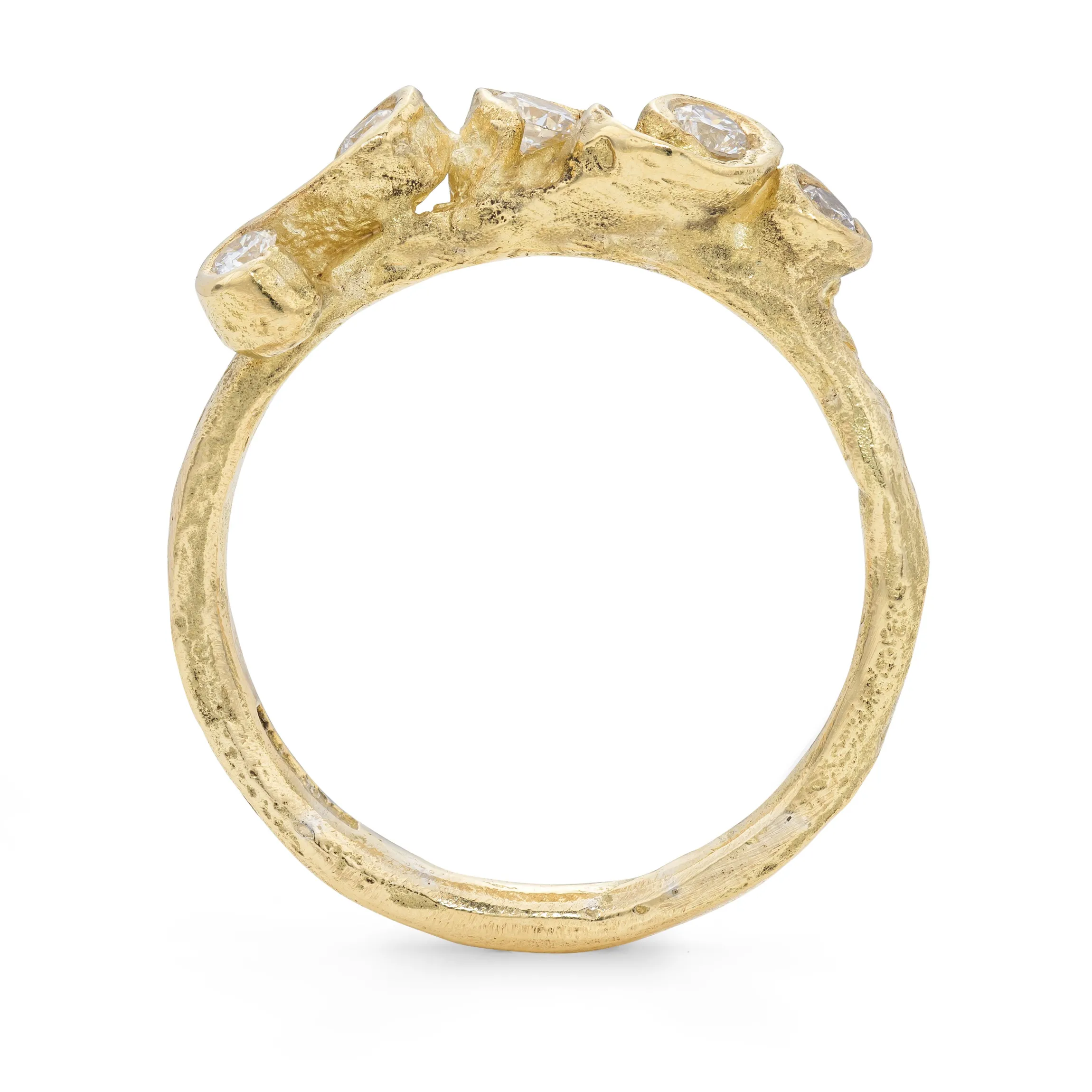 Crest White Palmata Ring