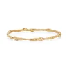 Crested Diamond Craggy Bangle