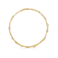 Crested Diamond Craggy Bangle