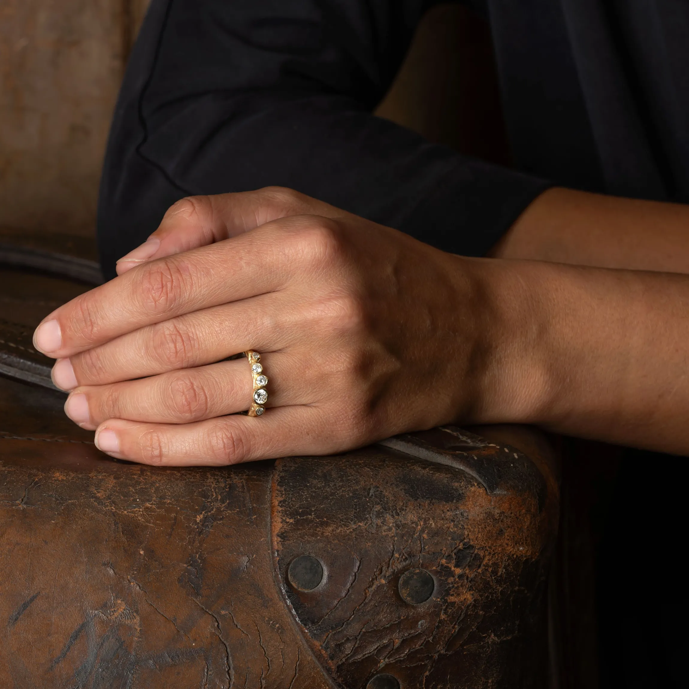 Crested Ebb & Flow Ring