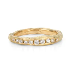 Crested Half Channel Ring