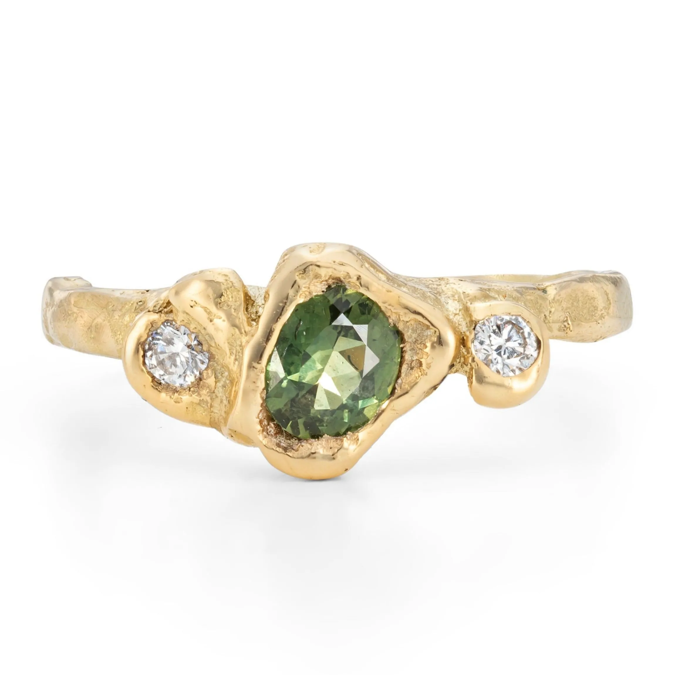 Crested Sapphire Adakite East Ring