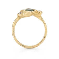 Crested Sapphire Adakite East Ring