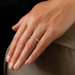 Denim Deep Channel Ring