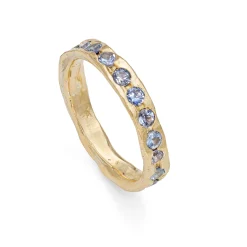 Denim Deep Channel Ring