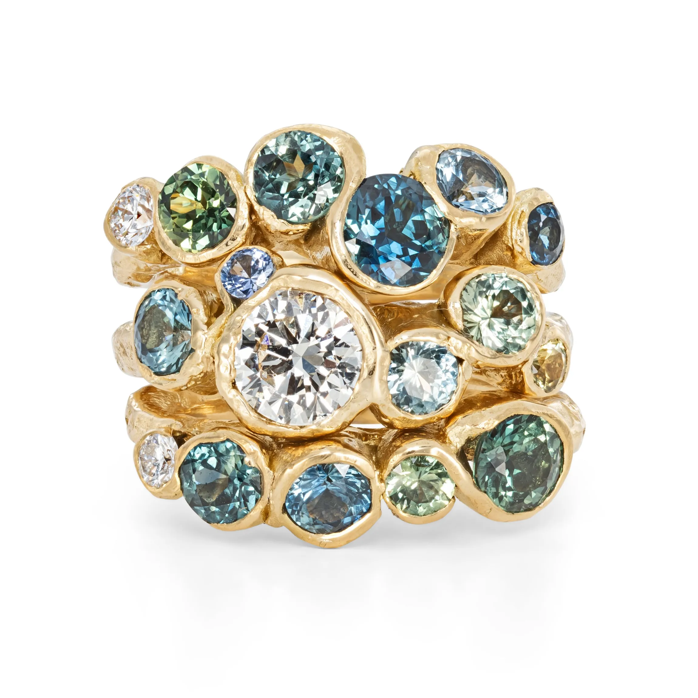 Diamond Shoal Ring Stack