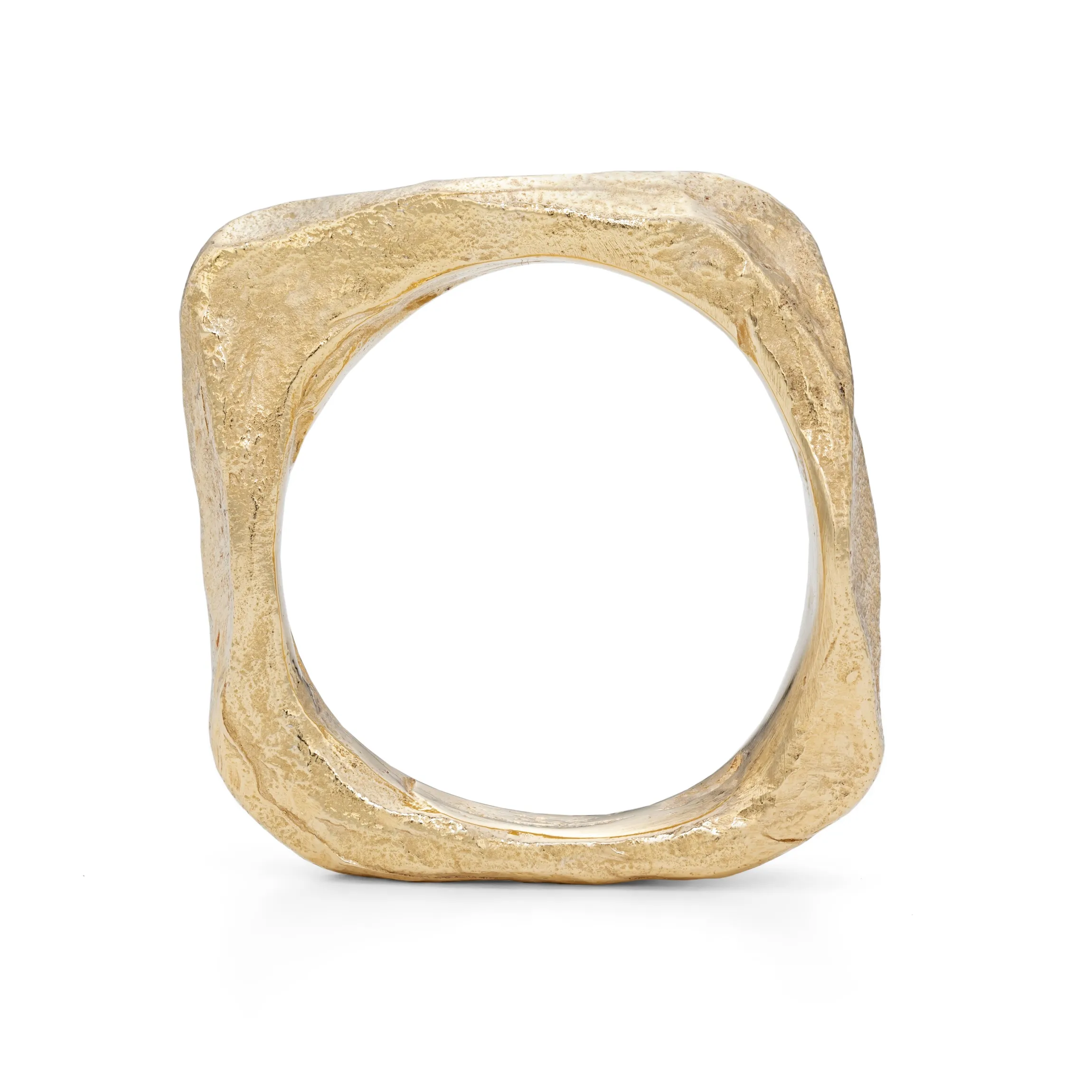 Granite Square Ring 9ct Gold