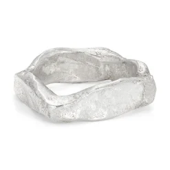 Granite Square Ring Silver
