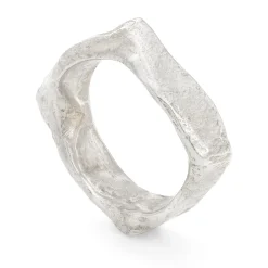 Granite Square Ring Silver