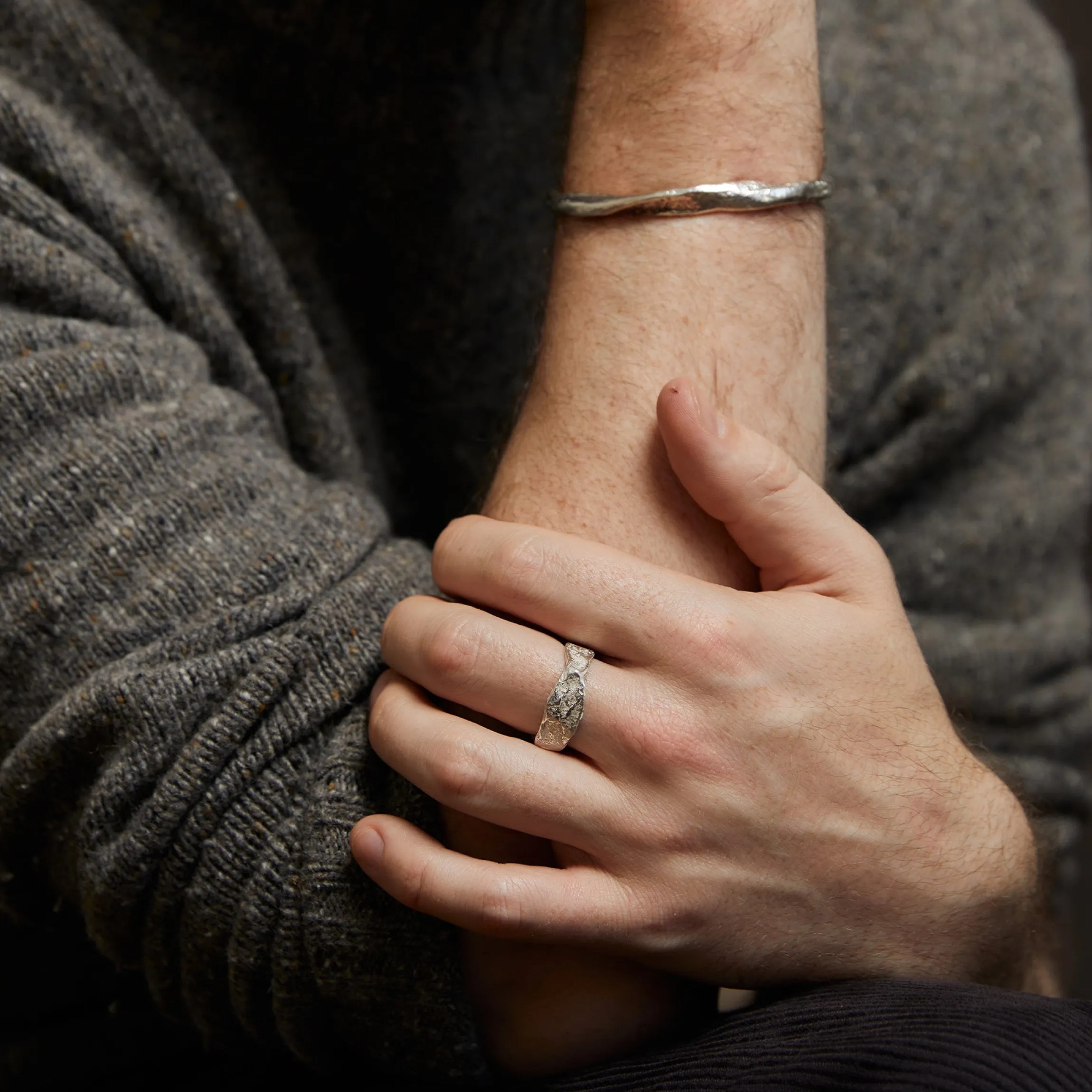 Granite Tor Ring Silver