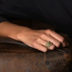 Green Ocean Dulse Ring Stack