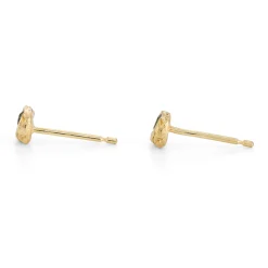 Green Ocean Sapphire Nugget Studs