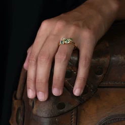 Green Sapphire Lansallos Ring