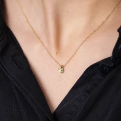 Green Sapphire Nugget Pendant