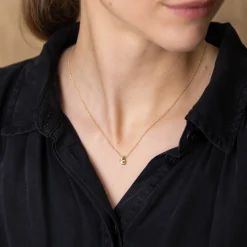 Green Sapphire Nugget Pendant
