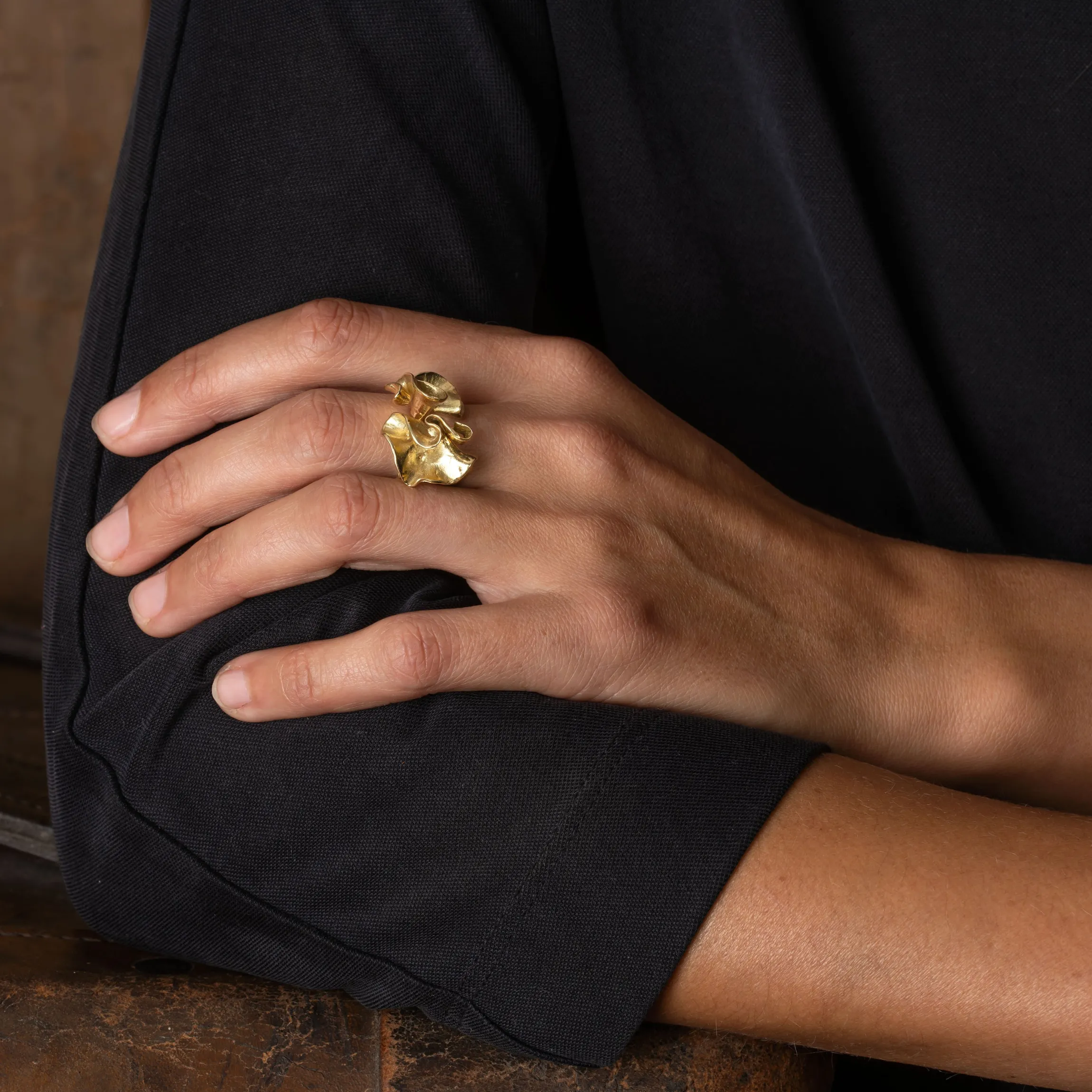 Kelp Ring 18ct Gold