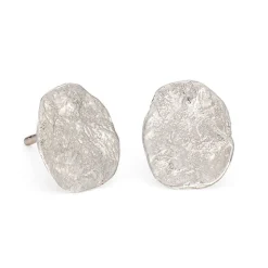Medium Flattened Nuggets Silver