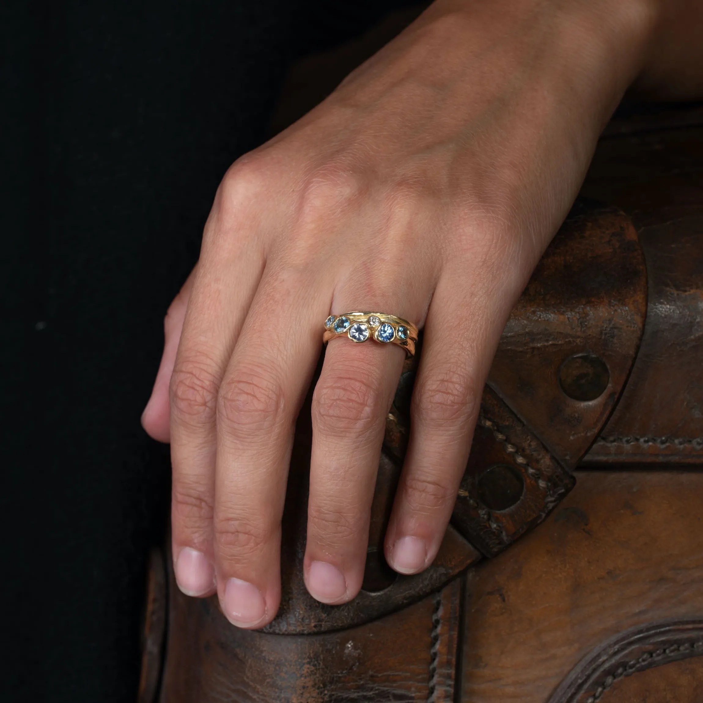 Meri Blue Sea Sorrel Ring