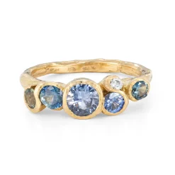 Ocean Blue Sapphire Nori Ring