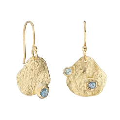 Ocean Pool Sapphire Drop Earrings