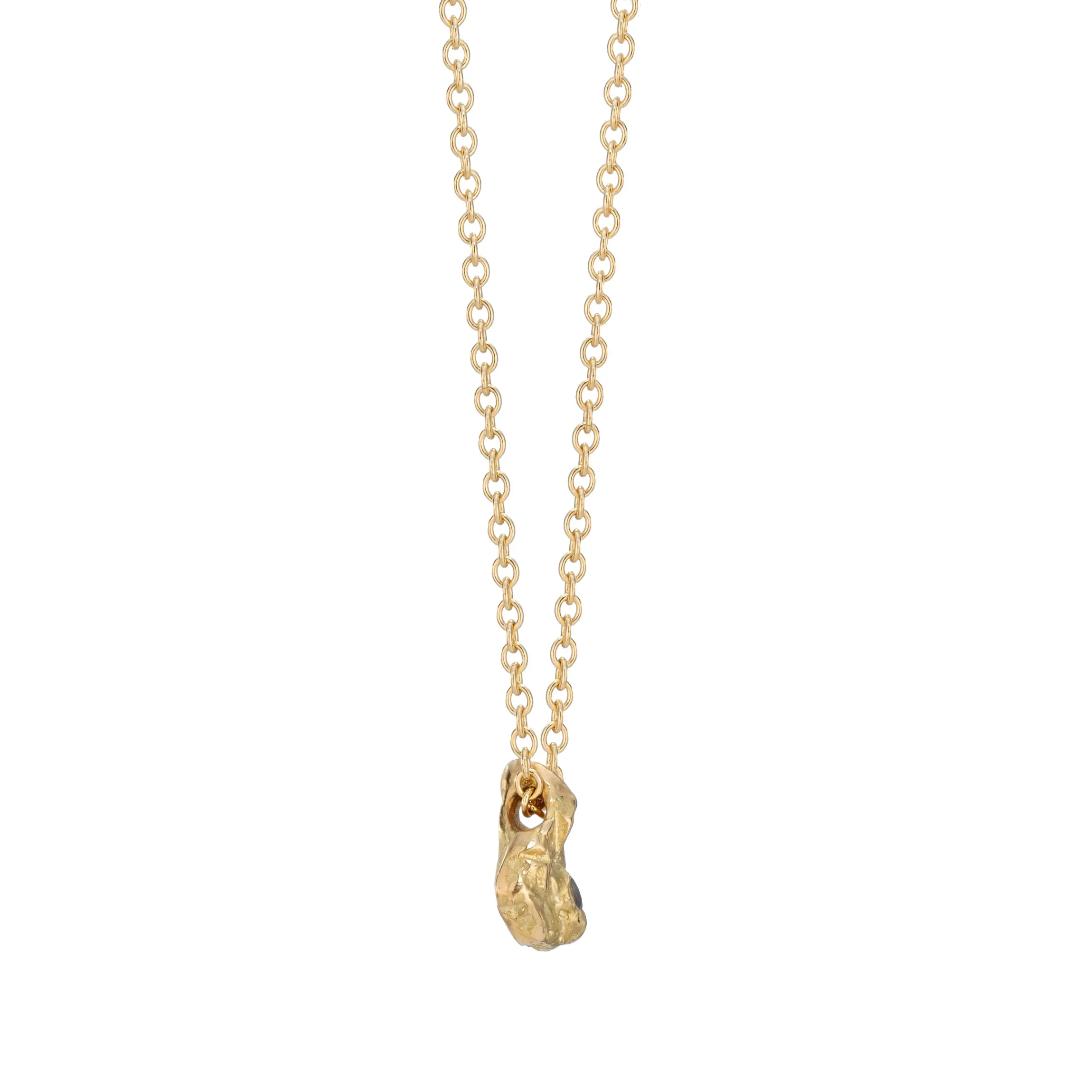 Ocean Sapphire Nugget Pendant