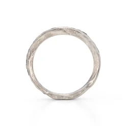 Ocean Stone Channel Ring 18ct White Gold