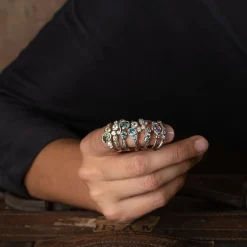 Ocean Stone Sapphire Carn Ring