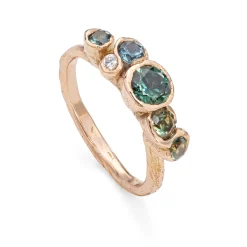 Peacock Sapphire Nori Ring