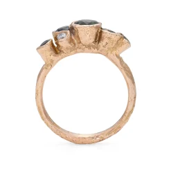 Peacock Sapphire Nori Ring